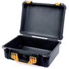 Pelican 1520 Case, Black with Yellow Handle & Latches None (Case Only) ColorCase 015200-0000-110-240
