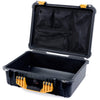 Pelican 1520 Case, Black with Yellow Handle & Latches Mesh Lid Organizer Only ColorCase 015200-0100-110-240