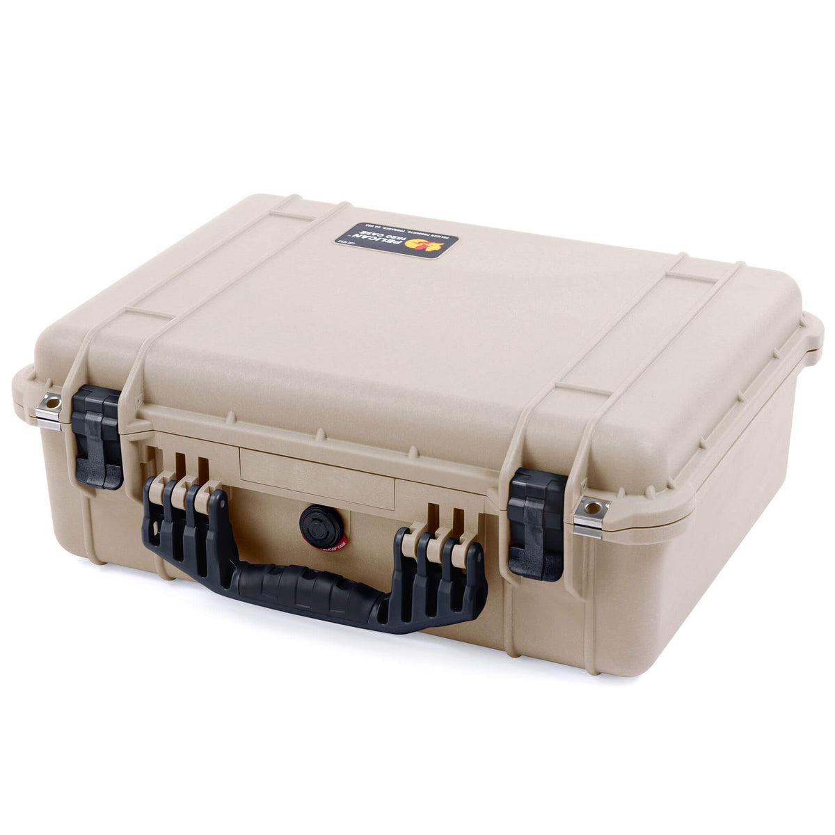 Pelican 1520 Case, Desert Tan with Black Handle &amp; Latches ColorCase 