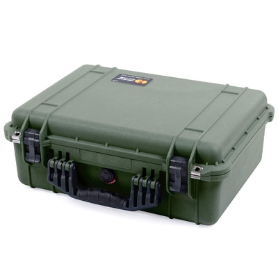 Pelican 1520 Case, OD Green with Black Handle & Latches ColorCase