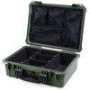 Pelican 1520 Case, OD Green with Black Handle & Latches TrekPak Divider System with Mesh Lid Organizer ColorCase 015200-0120-130-110
