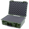 Pelican 1520 Case, OD Green Pick & Pluck Foam with Convolute Lid Foam ColorCase 015200-0001-130-130