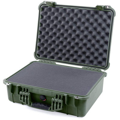 Pelican 1520 Case, OD Green Pick & Pluck Foam with Convolute Lid Foam ColorCase 015200-0001-130-130