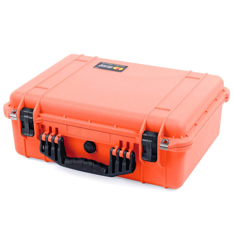 Pelican 1520 Case, Orange with Black Handle & Latches ColorCase 