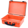 Pelican 1520 Case, Orange with Black Handle & Latches None (Case Only) ColorCase 015200-0000-150-110