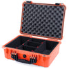 Pelican 1520 Case, Orange with Black Handle & Latches TrekPak Divider System with Convolute Lid Foam ColorCase 015200-0020-150-110