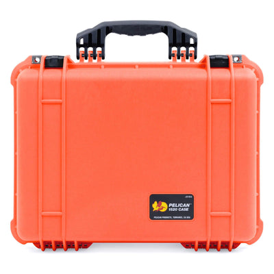 Pelican 1520 Case, Orange with Black Handle & Latches ColorCase