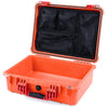 Pelican 1520 Case, Orange with Red Handle & Latches Mesh Lid Organizer Only ColorCase 015200-0100-150-320