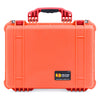 Pelican 1520 Case, Orange with Red Handle & Latches ColorCase