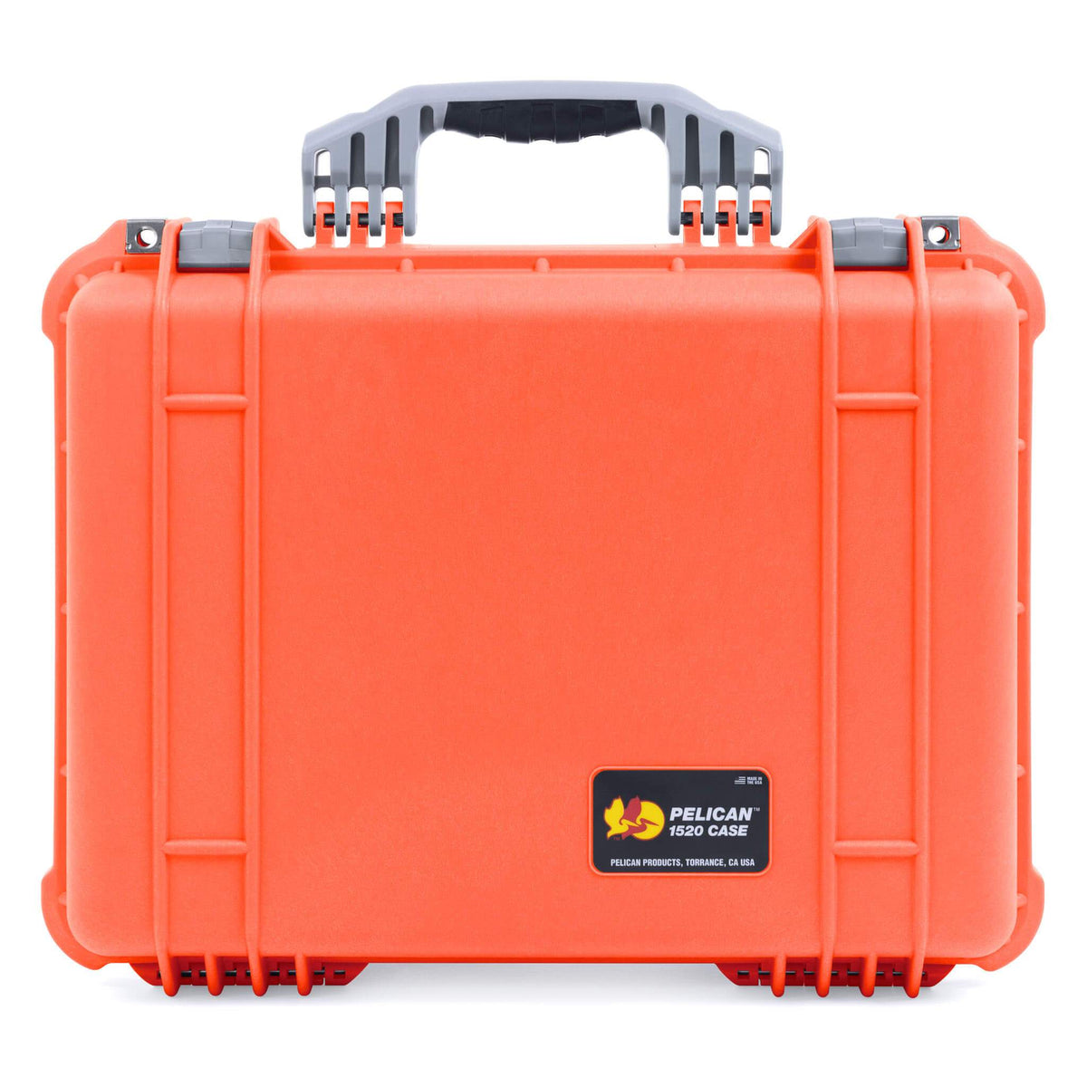 Pelican 1520 Case, Orange with Silver Handle &amp; Latches ColorCase 
