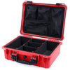 Pelican 1520 Case, Red with Black Handle & Latches TrekPak Divider System with Mesh Lid Organizer ColorCase 015200-0120-320-110