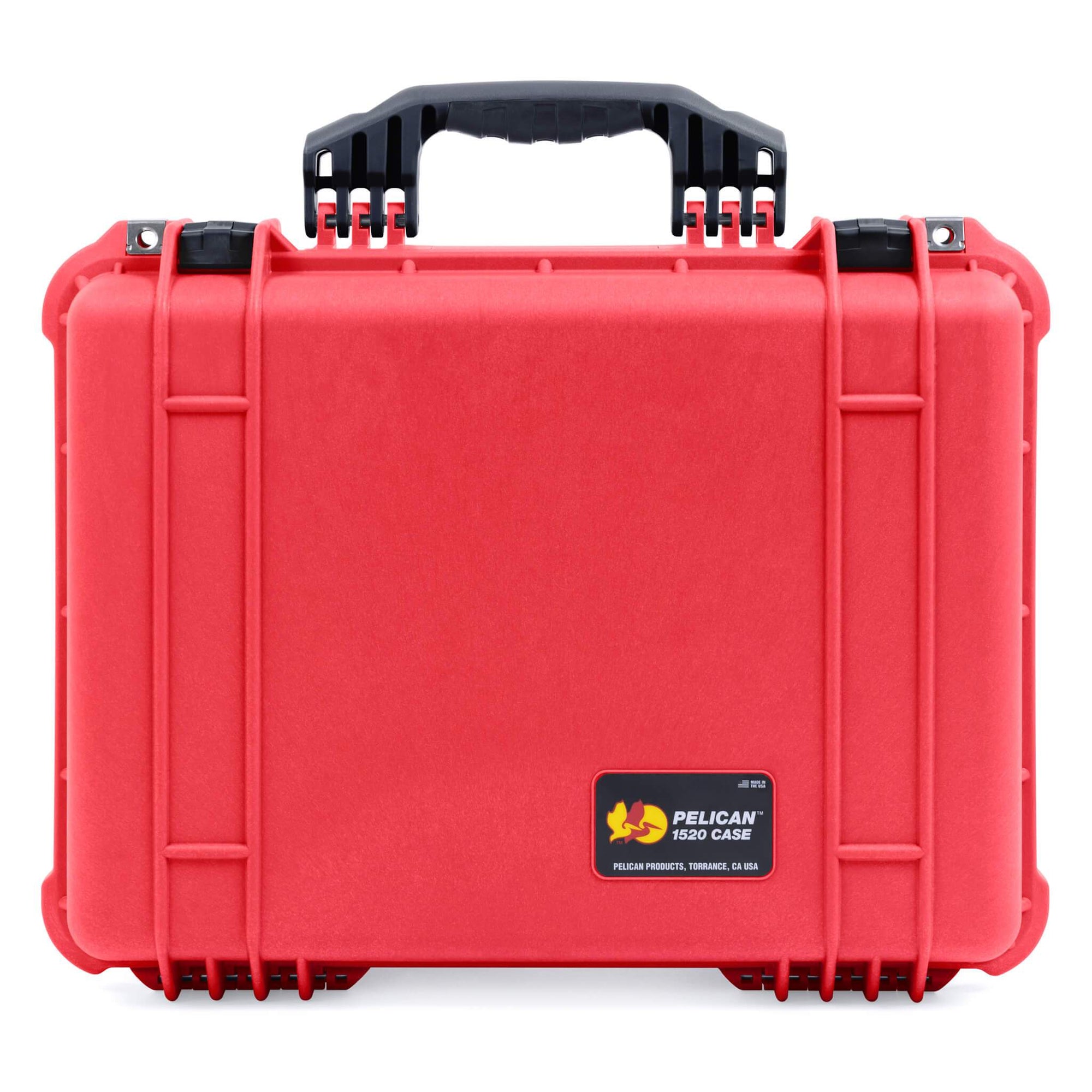 Pelican 1520 Case, Red with Black Handle & Latches ColorCase 