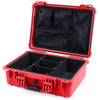 Pelican 1520 Case, Red TrekPak Divider System with Mesh Lid Organizer ColorCase 015200-0120-320-320