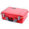 Pelican 1520 Case, Red with Silver Handle & Latches ColorCase