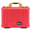 Pelican 1520 Case, Red with Yellow Handle & Latches ColorCase