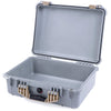 Pelican 1520 Case, Silver with Desert Tan Handle & Latches None (Case Only) ColorCase 015200-0000-180-310