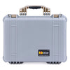 Pelican 1520 Case, Silver with Desert Tan Handle & Latches ColorCase