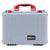 Pelican 1520 Case, Silver with Red Handle & Latches ColorCase 