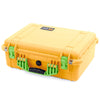 Pelican 1520 Case, Yellow with Lime Green Handle & Latches ColorCase