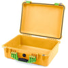 Pelican 1520 Case, Yellow with Lime Green Handle & Latches None (Case Only) ColorCase 015200-0000-240-300