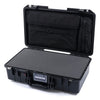 Pelican 1525 Air Case, Black Pick & Pluck Foam with Laptop Computer Pouch ColorCase 015250-0201-110-110