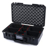 Pelican 1525 Air Case, Black TrekPak Divider System with Convolute Lid Foam ColorCase 015250-0020-110-110