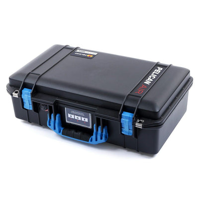 Pelican 1525 Air Case, Black with Blue Handle & Latches ColorCase