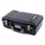 Pelican 1525 Air Case, Black with Desert Tan Handle & Latches ColorCase 