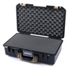 Pelican 1525 Air Case, Black with Desert Tan Handle & Latches Pick & Pluck Foam with Convolute Lid Foam ColorCase 015250-0001-110-310