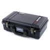 Pelican 1525 Air Case, Black with OD Green Handle & Latches ColorCase