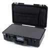Pelican 1525 Air Case, Black with OD Green Handle & Latches Pick & Pluck Foam with Laptop Computer Pouch ColorCase 015250-0201-110-130