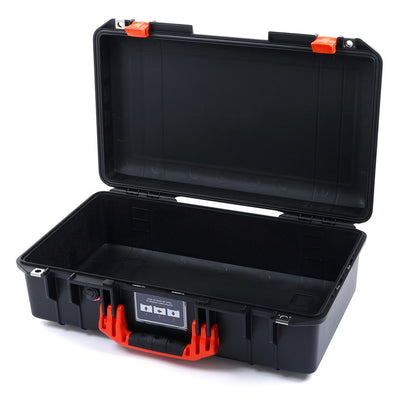 Pelican 1525 Air Case, Black with Orange Handle & Latches None (Case Only) ColorCase 015250-0000-110-150