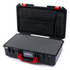 Pelican 1525 Air Case, Black with Red Handle & Latches Pick & Pluck Foam with Laptop Computer Pouch ColorCase 015250-0201-110-320