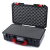 Pelican 1525 Air Case, Black with Red Handle & Latches Pick & Pluck Foam with Convolute Lid Foam ColorCase 015250-0001-110-320