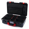 Pelican 1525 Air Case, Black with Red Handle & Latches TrekPak Divider Sytem with Laptop Computer Pouch ColorCase 015250-0220-110-320