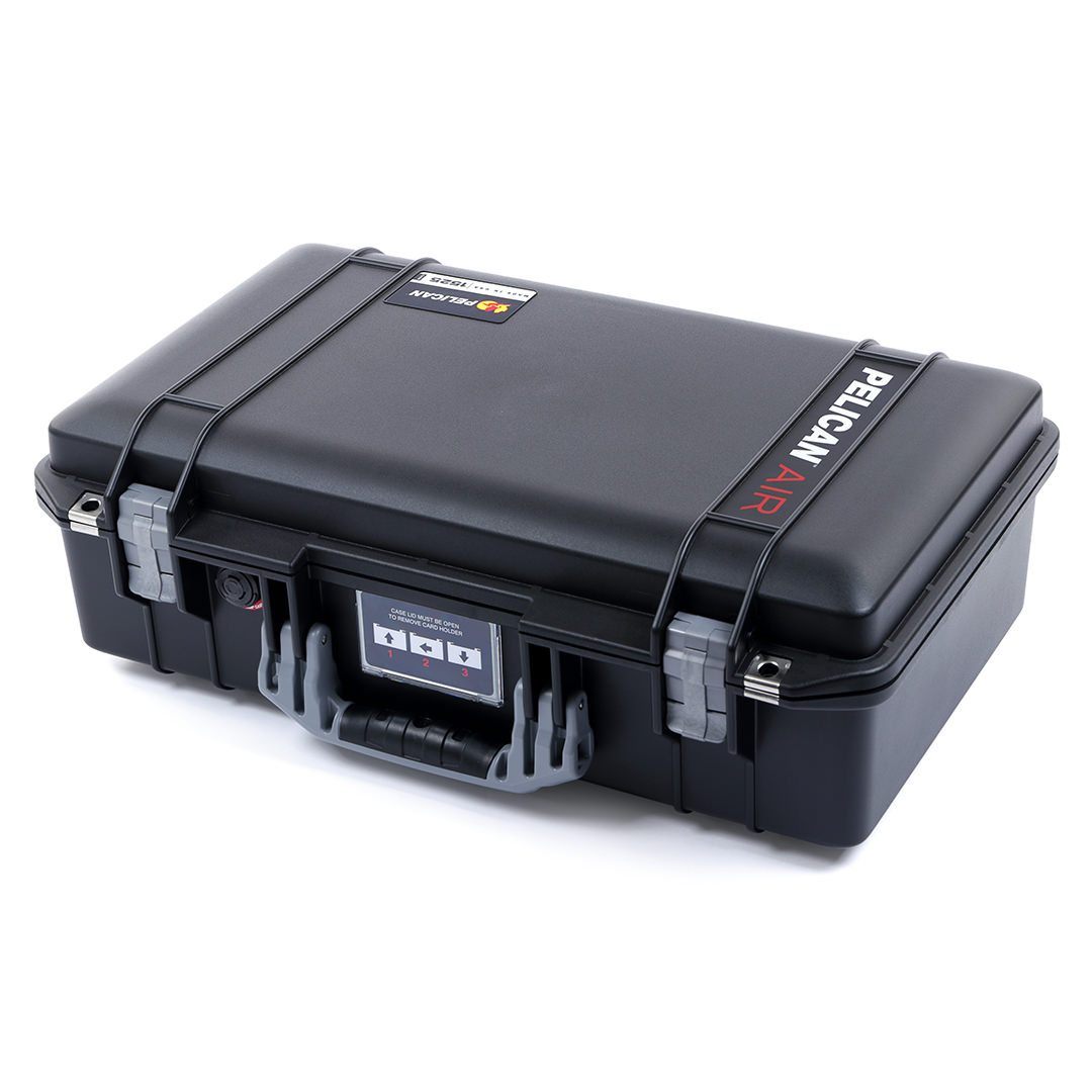 Pelican 1525 Air Case, Black with Silver Handle & Latches ColorCase 