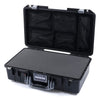 Pelican 1525 Air Case, Black with Silver Handle & Latches Pick & Pluck Foam with Mesh Lid Organizer ColorCase 015250-0101-110-180