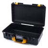 Pelican 1525 Air Case, Black with Yellow Handle & Latches None (Case Only) ColorCase 015250-0000-110-240