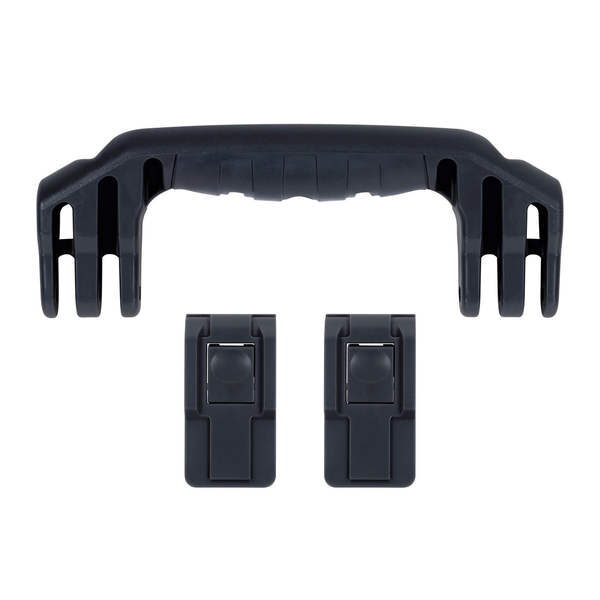 Pelican 1525 Air Replacement Handle &amp; Latches, Black, Push-Button (Set of 1 Handle, 2 Latches) ColorCase 