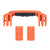 Pelican 1525 Air Replacement Handle & Latches, Orange, Push-Button (Set of 1 Handle, 2 Latches) ColorCase 