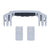 Pelican 1525 Air Replacement Handle & Latches, Silver, Push-Button (Set of 1 Handle, 2 Latches) ColorCase 