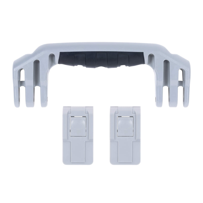 Pelican 1525 Air Replacement Handle & Latches, Silver, Push-Button (Set of 1 Handle, 2 Latches) ColorCase 