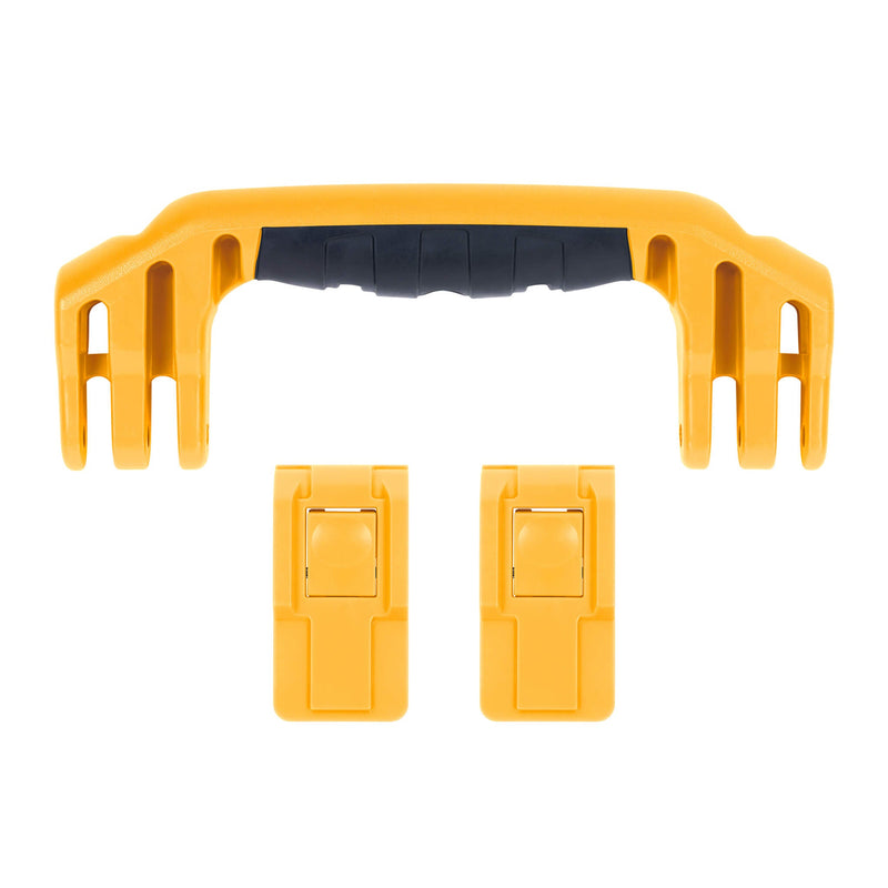 Pelican 1525 Air Replacement Handle & Latches, Yellow, Push-Button (Set of 1 Handle, 2 Latches) ColorCase 