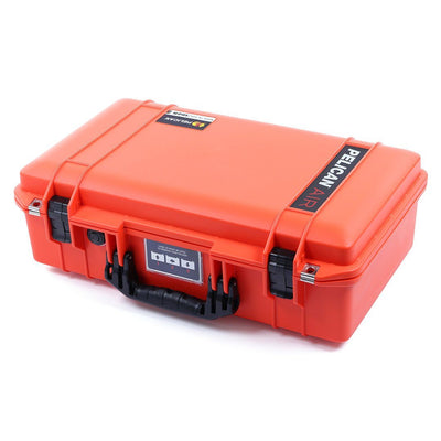 Pelican 1525 Air Case, Orange with Black Handle & Latches ColorCase