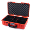 Pelican 1525 Air Case, Orange with Black Handle & Latches TrekPak Divider System with Convolute Lid Foam ColorCase 015250-0020-150-110
