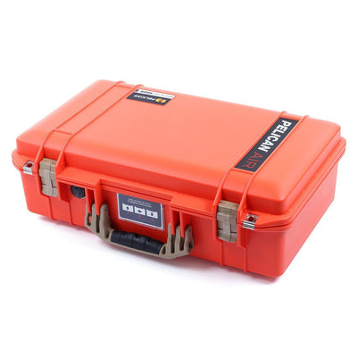 Pelican 1525 Air Case, Orange with Desert Tan Handle & Latches ColorCase