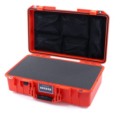 Pelican 1525 Air Case, Orange Pick & Pluck Foam with Mesh Lid Organizer ColorCase 015250-0101-150-150