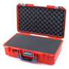 Pelican 1525 Air Case, Orange with Silver Handle & Latches Pick & Pluck Foam with Convolute Lid Foam ColorCase 015250-0001-150-180