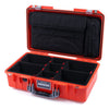 Pelican 1525 Air Case, Orange with Silver Handle & Latches TrekPak Divider Sytem with Laptop Computer Pouch ColorCase 015250-0220-150-180