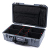 Pelican 1525 Air Case, Silver with Black Handle & Latches TrekPak Divider Sytem with Laptop Computer Pouch ColorCase 015250-0220-180-110